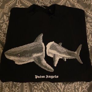 Palm Angels Black Shark Sweatshirt